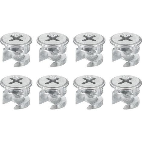 Cam Serrure Écrou pour Meubles, 8pcs 12x10mm Joint Connecteur Serrage Écrous Meubles Connexion Cam Raccords (1/4)