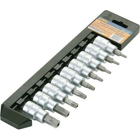 JEU DE DOUILLES 1/2 9 PIÈCES POINTE TORX INV