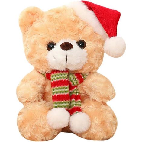 Décoration de table ours de Noël, figurines d'animaux en peluche, ours en peluche, poupée ours en peluche, peluche de Noël (1/5)