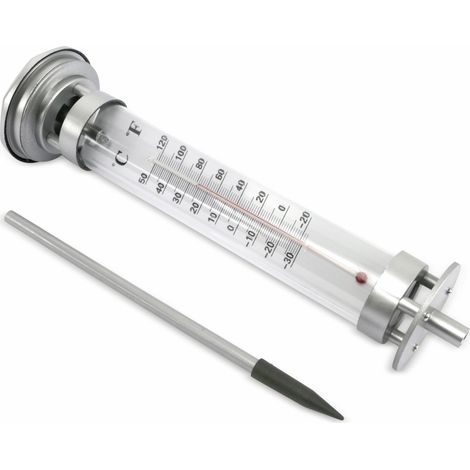 Lámpara solar de jardín Grundig solar garden lamp thermometer impermeable