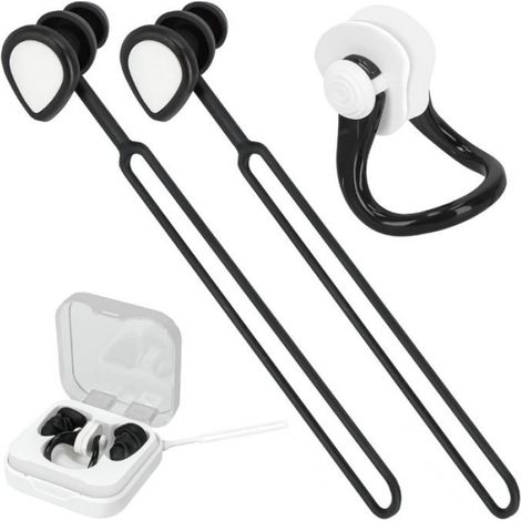 Bouchons D Oreilles Et Pince-Nez Pour Piscine - Silicone Souple - Universel - Lot De 1 (1/5)