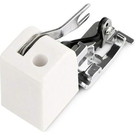 [Nähmaschinenzubehör] Unterschaft-Stanzfuß mit Seitenschneider für Nähmaschinen, ABS + Metall, 7,3 cm, 2-teiliges Set (1/5)