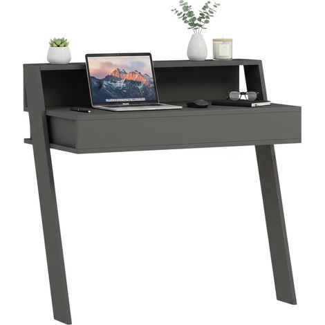 Schreibtisch Callirrhoe, eine Schublade, 50x94x91h cm Schwarz