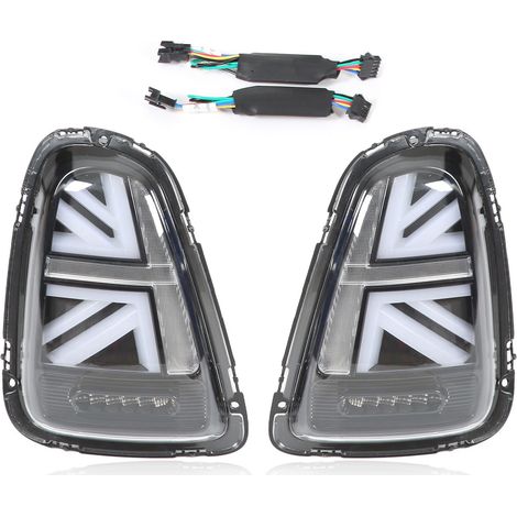 VLAND Union Jack LED-Rückleuchten mit Klarglas für Cooper R56 R57 2007-2013 (1/3)