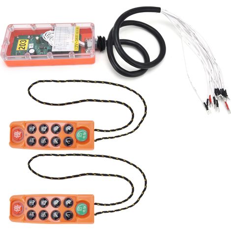 Télécommande sans fil pour pont roulant H23C++ 12V/36V basse tension, radiocommande industrielle de levage électrique, interrupteur radio pour palan et treuil (1/5)