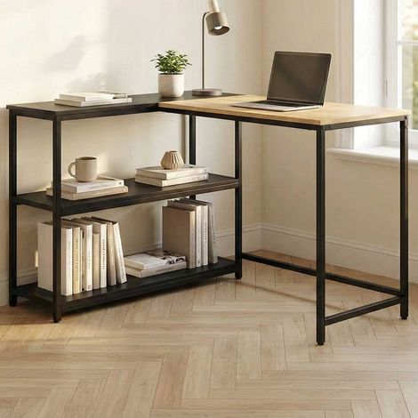 Bureau d&039angle Schmitt - 110x80x76cm - avec rangement - (1/5)
