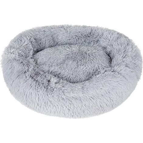 Lit donut moelleux pour chien et chat 60 × 32 × 15 cm (1/2)
