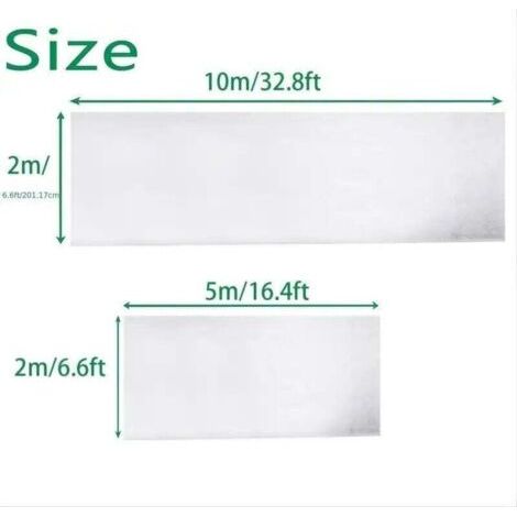 QORVA-Voile d Hivernage pour Plantes Exterieur, Voile Hivernage Rouleau Protection Plante Hiver, Voile d Hivernage Jardin,2 x 5 m (1/3)