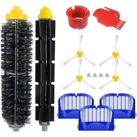 Remplaçant kit Pièces Accessoires pour iRobot Roomba série 600 606 610 614 615 616 620 621 625 630 631 635 640 645 650 655 660 665 670 671 676 680 681 690 691 695 696 697 (1/4)