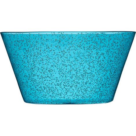 Zani Serafino Medium Bowl Memento Synth in Metacrilato D 20 Cm Colore Turchese