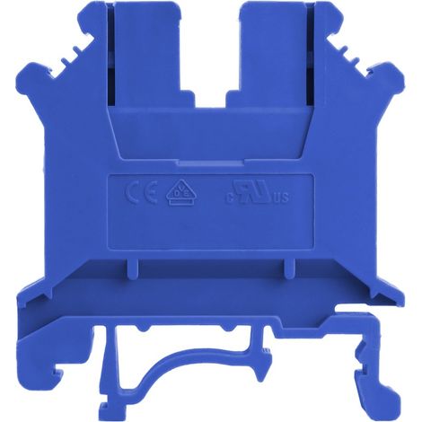 Connettore a vite blu per guida DIN TH35, 6 mm² 1P. (1/4)