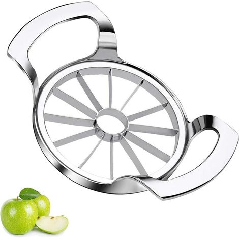 Apple Cutter Stainless Steel Apple Corer Pear Cutter Improved Version Apple Slicer In 12 Quarters Stainless Steel Wires, Apple Core Remover, Apple Peel