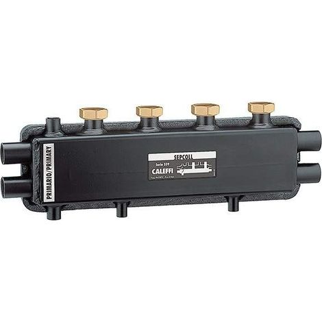 Hydraulischer Abscheider-Kollektor für Heizungsanlagen Sepcoll Caleffi 559221 Schwarz (1/2)