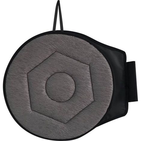Coussin de siège auto pivotant à 360° gris (1/2)