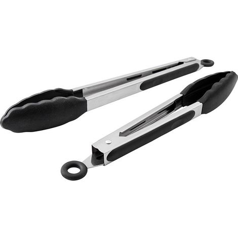 Lot de 2 accessoires de barbecue en acier inoxydable avec embouts résistants à la chaleur. (1/5)
