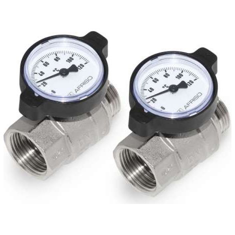 Afriso Kugelhahnset für Edelstahl-Heizkreisverteiler ProCalida® VA 1C Vario-DP 80460
