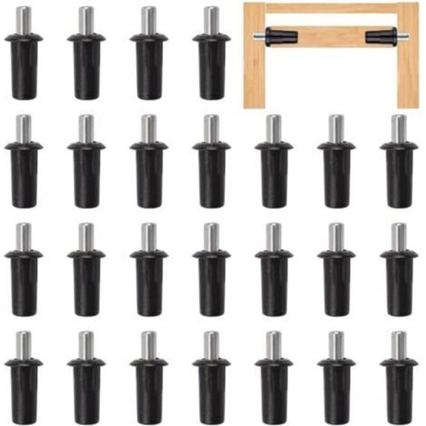 Broche De Réparation - 25 Pièces - Pour Supports D'étagère Et Portes D'armoire - En Plastique Et Métal (1/4)