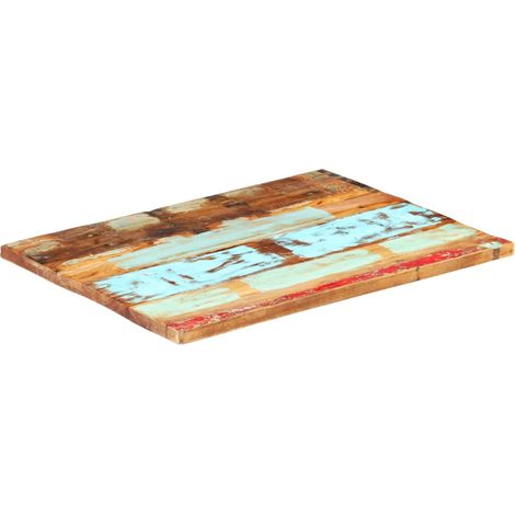 Dessus de table rectangulaire 60x90 cm 25-27 mm Bois récupéré (1/5)