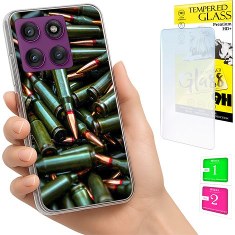 Custodia per Motorola Edge 60 Pro, cover posteriore con foto e vetro 9H. (1/5)