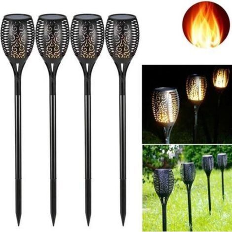 57cm Lampe Flamme Solaire étanches IP65 Torche de Jardin Lumières Solaire de Flammes Exterieur Décoration pour Cour Pathway Piscine(4 Pack ) (1/5)