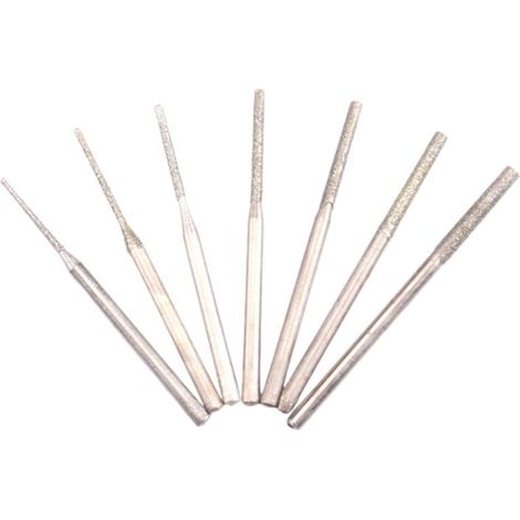 Ensemble de 7 Forets Hélicoïdaux Bois Ø 0,8-2,5 mm Tige 2,35 mm Longueur 42-45 mm (1/4)