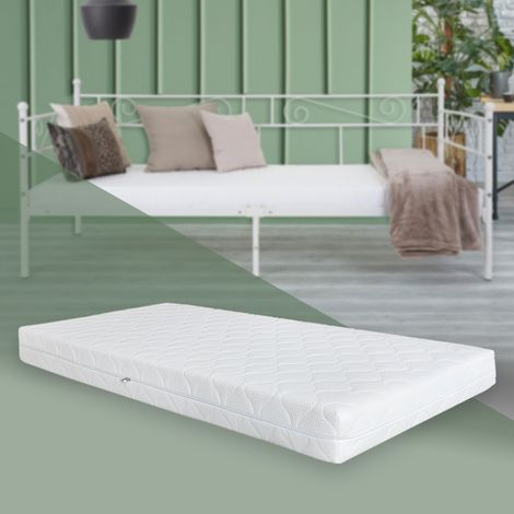 ML-Design Matratze 90 x 200 x 16 cm, Orthopädische 7-Zonen Kaltschaummatratze, Öko-Tex Zertifiziert, Härtegrad H4 extra fest, atmungsaktiv & antibakteriell, Bezug abziehbar & waschbar, Rollmatratze (1/5)