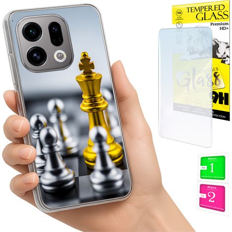 Custodia per Oppo Find X9 con cover fotografica e vetro temperato 9H. (1/5)
