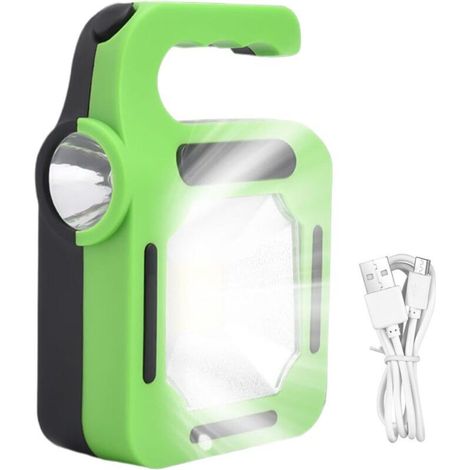 Lampe de Poche LED, Noir Lampe Torche LED, Lampe de Poche LED Lurgence, Lampe de Poche pour le Camping, la Randonnée, Multifonction Lampe Torche Puissante, Rechargeable Lampe Torche Rechargeable (1/4)