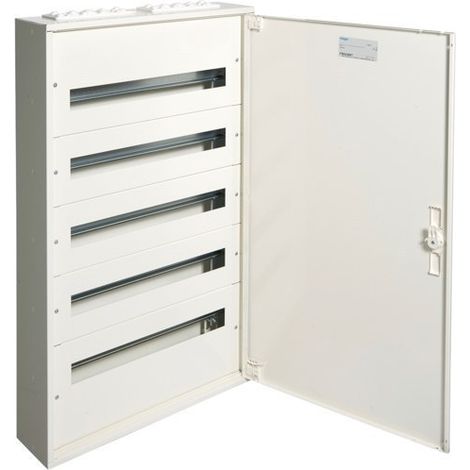 Caja distribución superficie “FW2”de 5 filas para 120 módulos 125A 400V IP30/IK07 941x571x150mm fabricada en acero color blanco