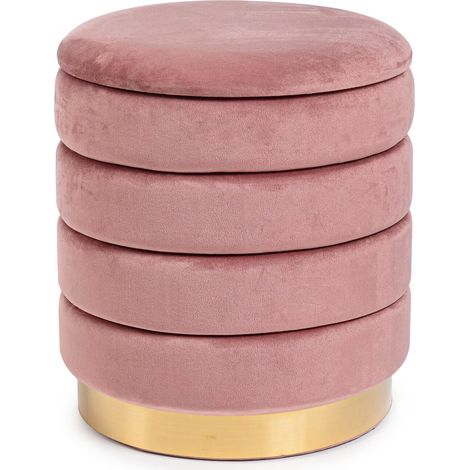 Pouf contenitore darina Bizzotto rosa antico s
