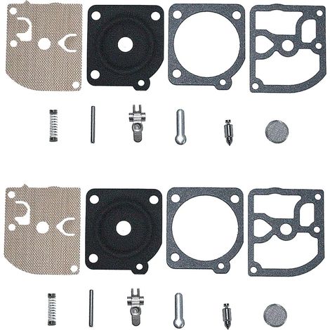 2 pièces RB-119 Kit de réparation de carburateur pour Dolmar PS 460 500 510 4600 5000 5100 5105 Tronçonneuse de remplacement, Kit de carburateur Réparation / Kit de conversion Remplace (1/5)