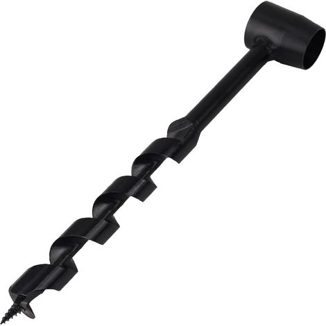 19-230mm Clé à Tarière Manuelle Bushcraft en Acier au Carbone, , Noir, Outil de Survie pour Camping et Construction d'Abris (1/5)