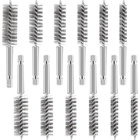 12 Pièces en Acier Inoxydable Alésage Brosse Clubs de Golf Tête Hosel Brosse pour Perceuse Électrique Perceuse à Percussion (1/5)