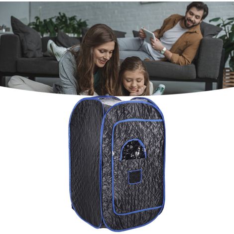 Cabine de sauna à vapeur portable et autonome pour usage domestique, cabine de sudation et hotte de fumigation (1/5)