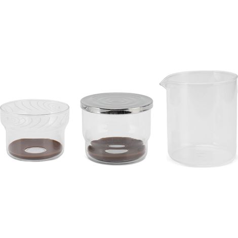 Karaffe aus Borosilikatglas für Eiskaffee, sanfter Kaltbrüh-Aufguss, 800 ml für Zuhause (1/5)