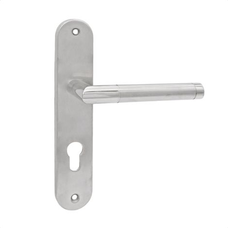Türgriff 72 Drückergarnitur PZ - Profilzylinder Set  Silber  INX  SPECTRA PZ72 (1/5)
