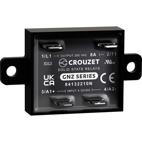 Crouzet Halbleiterrelais 84132210N 8 A Schaltspannung (max.): 280 V/AC Spezieller Nulldurchgang 1 St (1/2)