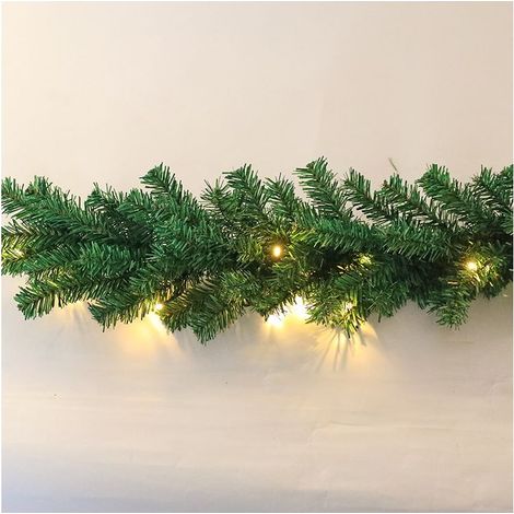 Guirlande de Noël lumineuse LED sapin artificiel avec déco,choix longueur 270cm décoré 30 LEDs,250 feuilles GROOFOO (1/4)
