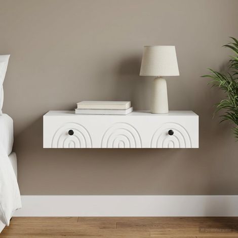 vidaXL Mesa Lateral Montada en la Pared 87,5 x 34,5 x 17 cm (1/5)