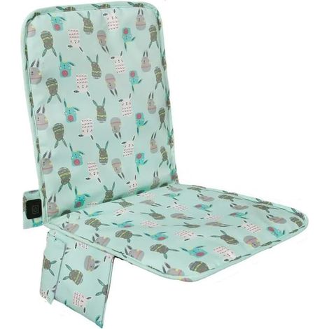 Tapis de Siège Chauffant pour Stade, Coussin de Siège de Camping en Plein Air avec Dossier, Tapis de Chaise à Température à 3 Vitesses pour la Pêche Sportive A (1/5)