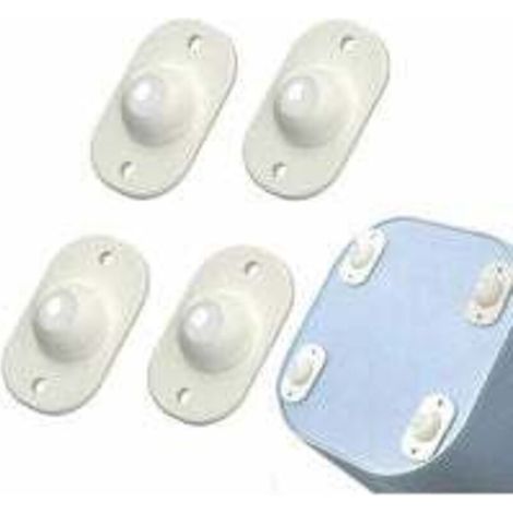 4pcs Self-adhesive Swivel Casters, Furniture Casters, Container Casters, Ball Bearings, Mini Plastic Wheels for Various Furniture Containers (1/5)