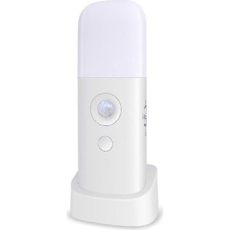 Veilleuse à détecteur de mouvement, veilleuse à intensité variable avec niveaux de luminosité, lampe alimentée par batterie rechargeable, lampe portable à détecteur de mouvement F [db]