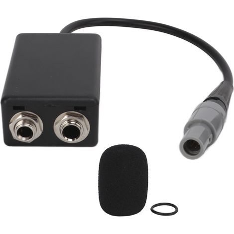 Adaptateur de casque d'aviation général double pour GA femelle vers LEMO mâle à 6 broches (1/5)