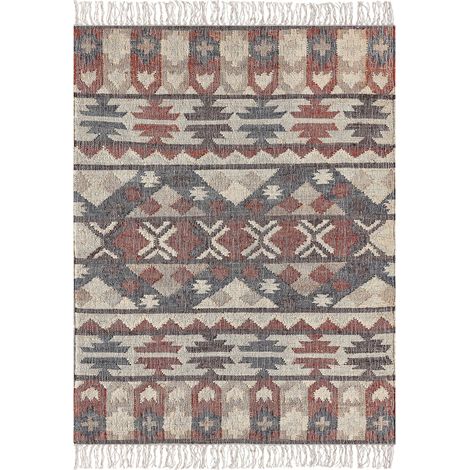 Teppich KALFA Bunt 140 x 200 cm Jute