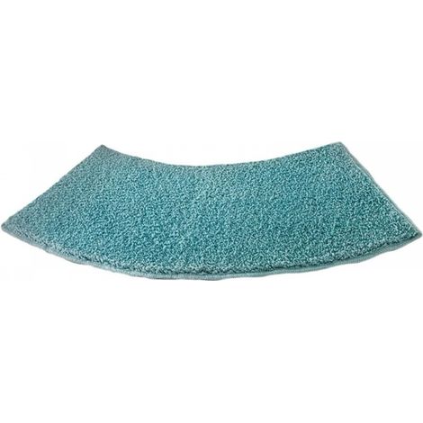 Tapis de bain incurvé, tapis de douche, tapis de toilette épais, tapis de bain écologique, tapis de salle de bain antidérapant, bleu (1/5)