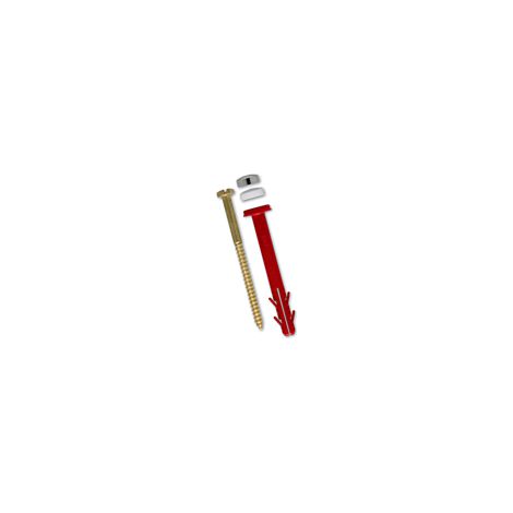 TOX Stand-WC-Befestigung Toilet XL Cap 04510134 6x85, weiß / chrom je Set