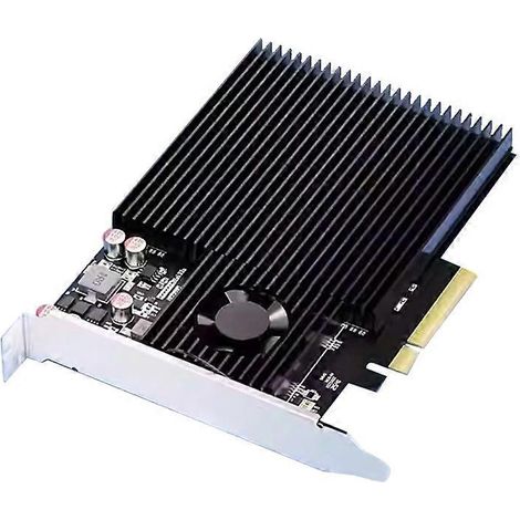 Carte d'extension PCIe 3.1 x8 pour quatre SSD M.2 NVMe adaptateur PCIe 3.1 x8 vers M.2 4/3.0 vers NVMe (1/5)