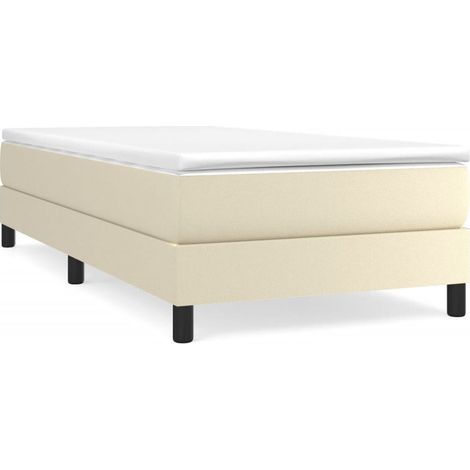 Maison Exclusive - Struttura Letto a Rete a Molle Crema 80x200 cm in Similpelle