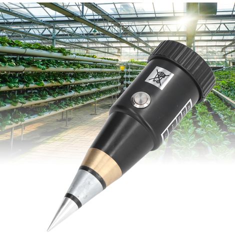 Hochpräzises 2-in-1-Bodenmessgerät, pH-Meter, Hygrometer und Bodenleitfähigkeitsanalysator für Obstplantagen, Baumschulen und Blumenanbau. (1/5)