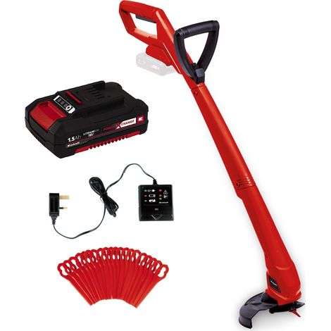 Einhell 18v Cordless Strimmer Lawn Line Trimmer 24cm GC-CT 18/24 Li P 1x Battery (1/10)